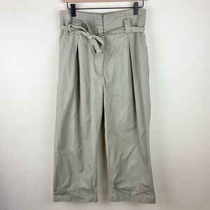 H&M Tie-Waist Olive Flood Pants